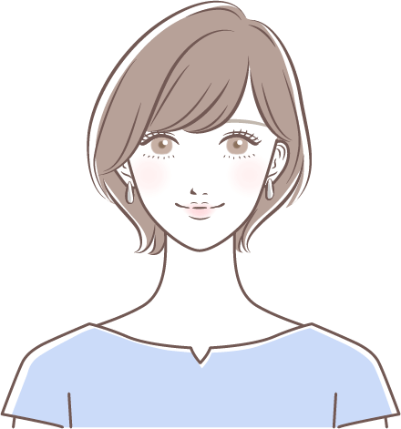 笑顔の女性のイラスト