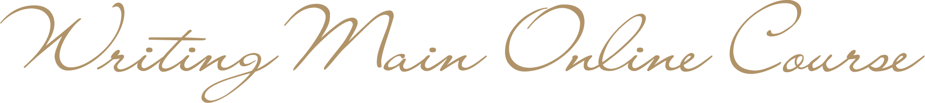 Writing main online course